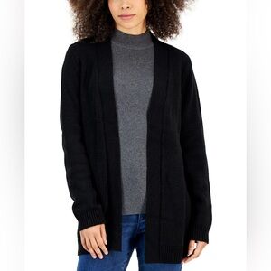 246M NWT Karen Scott Open Front Sweater Cardigan - Size: 1X